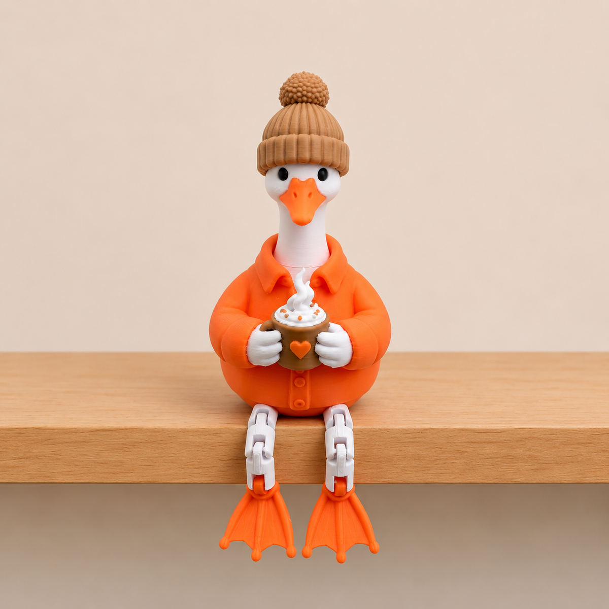 Goose Shelf Sitters 3D Printed Collectible Figurine & Decor