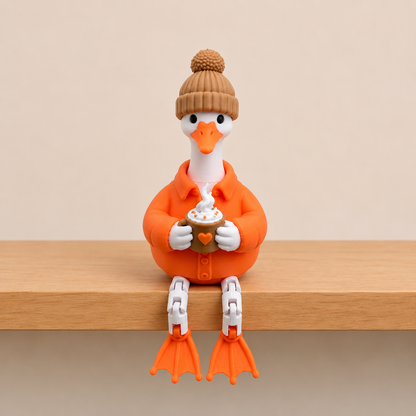 Goose Shelf Sitters 3D Printed Collectible Figurine & Decor