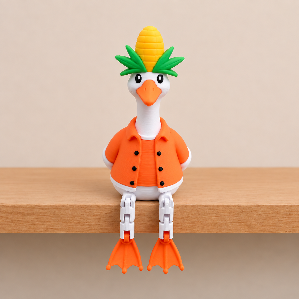 Goose Shelf Sitters 3D Printed Collectible Figurine & Decor