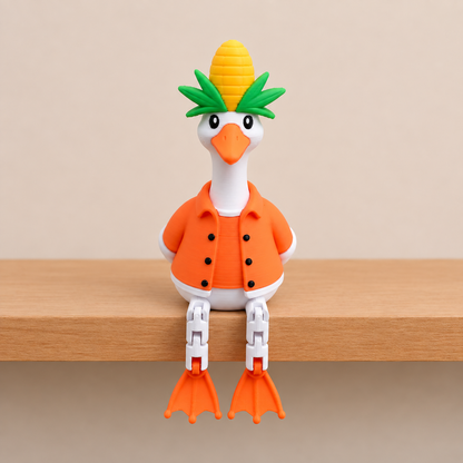 Goose Shelf Sitters 3D Printed Collectible Figurine & Decor