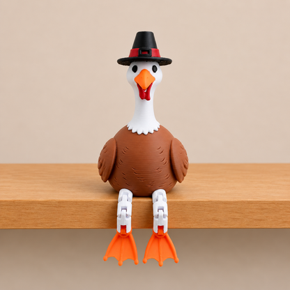 Goose Shelf Sitters 3D Printed Collectible Figurine & Decor