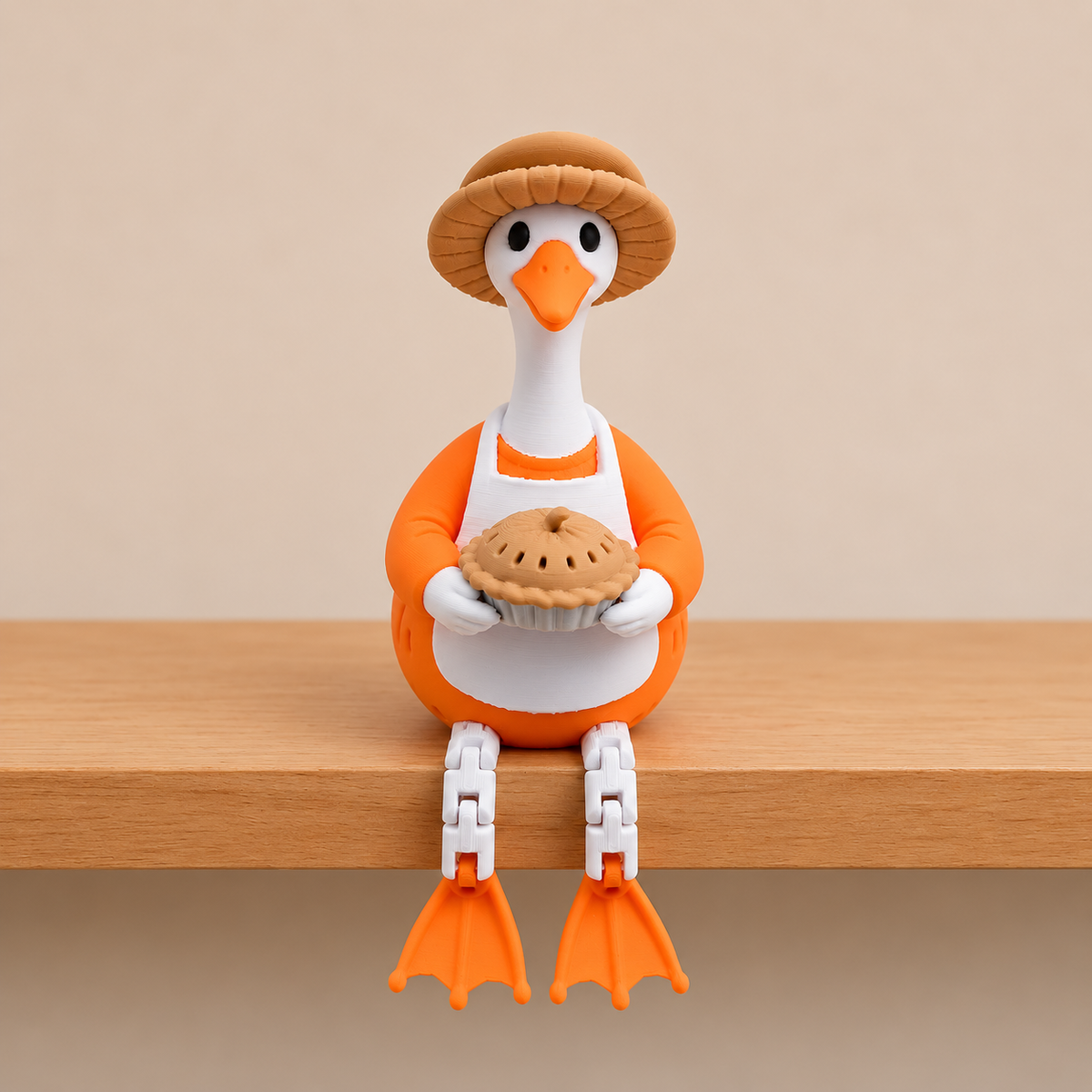 Goose Shelf Sitters 3D Printed Collectible Figurine & Decor