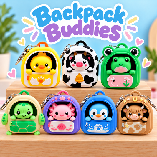 Backpack Buddies Clicker Keychain