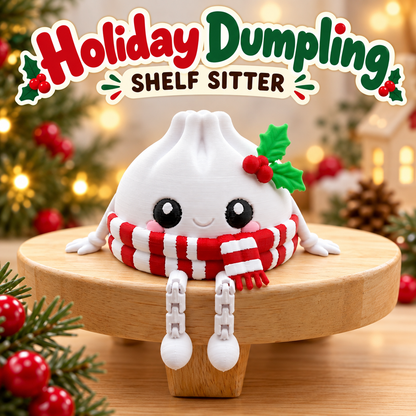 Holiday Dumpling Shelf Sitters