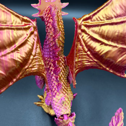 3D Printed Articulating "Epic" Winged Dragon