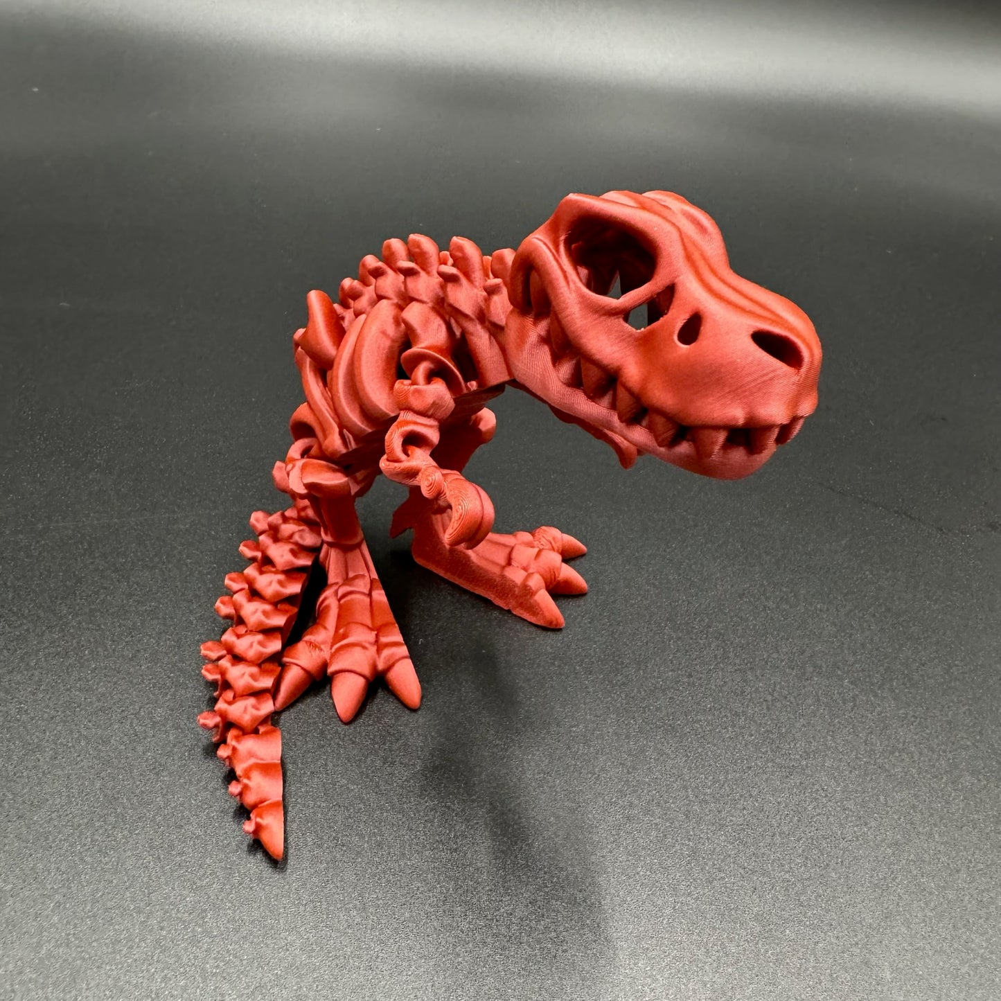 3D Printed Bone Rex Dinosaur Articulating Figurine