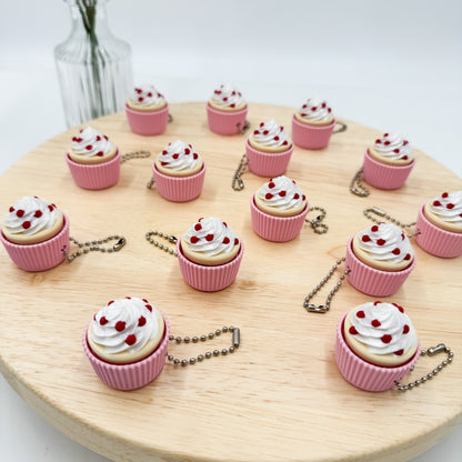 Cupcake Clickie Keychain Valentine's Day