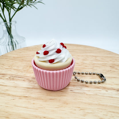 Cupcake Clickie Keychain Valentine's Day