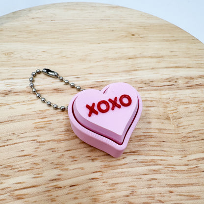 Conversation Heart Clickies Valentine's Day Gift Keychain