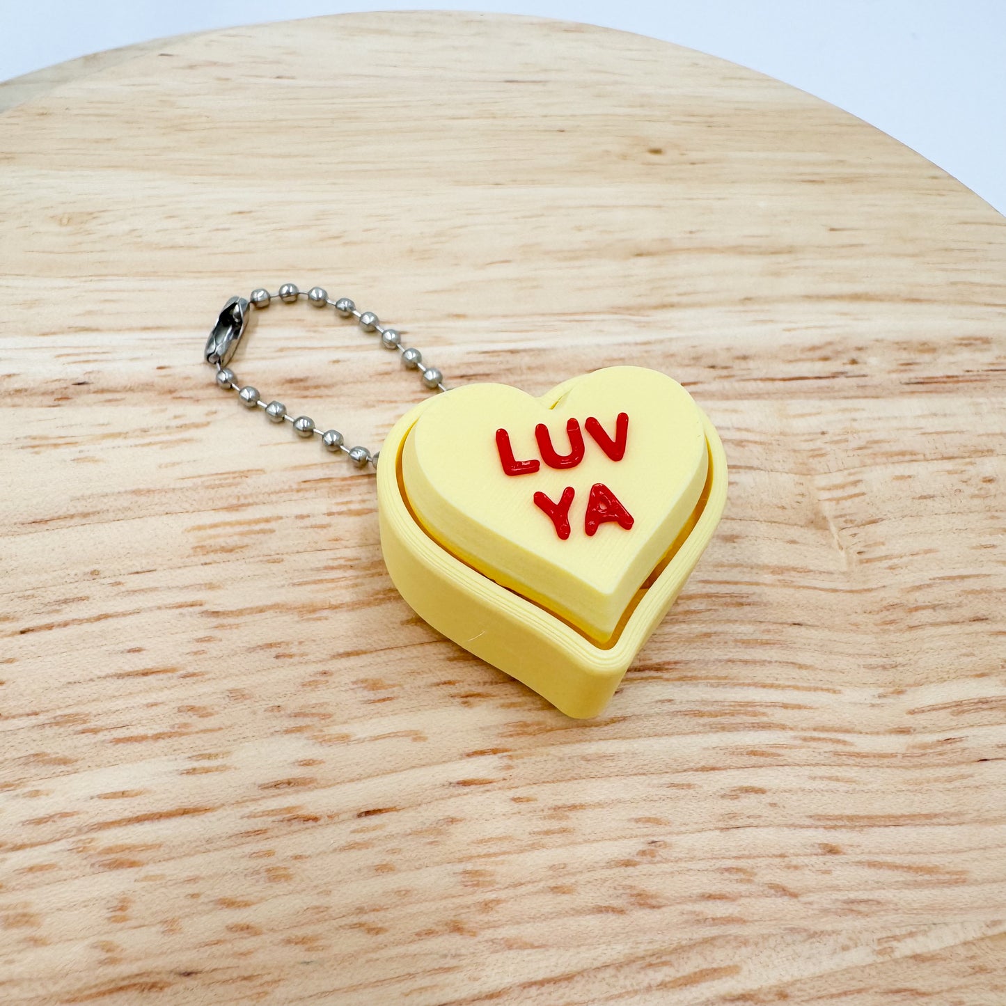 Conversation Heart Clickies Valentine's Day Gift Keychain