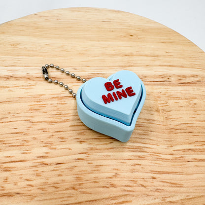 Conversation Heart Clickies Valentine's Day Gift Keychain