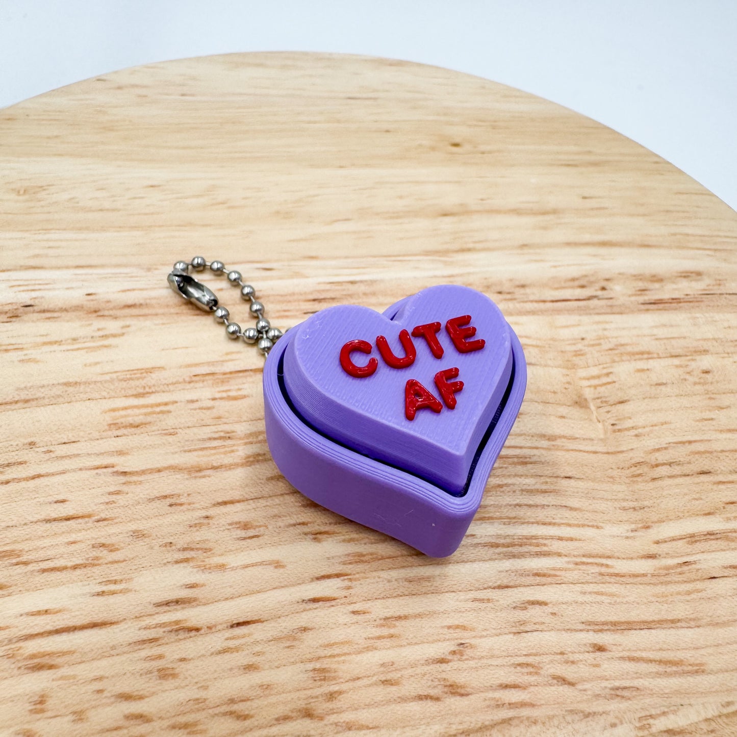 Conversation Heart Clickies Valentine's Day Gift Keychain