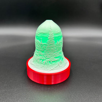 3D Printed Light Up Holiday Bell