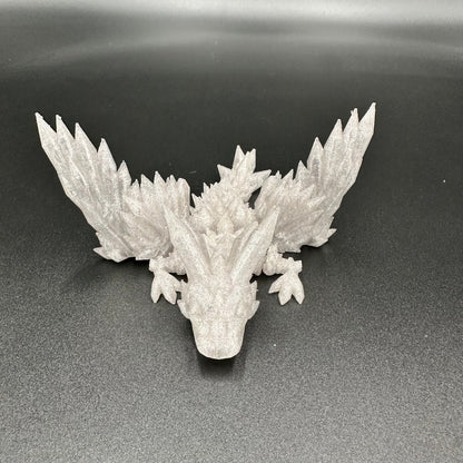 Crystal Winged Tadling Small Dragon 3D Printed Articulating Figurine