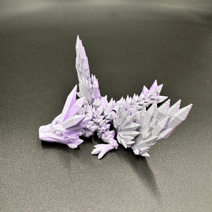 Crystal Winged Tadling Small Dragon 3D Printed Articulating Figurine
