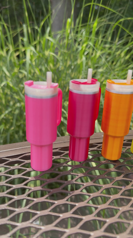 Tumbler Cup Chapstick Holder Keychain Gift