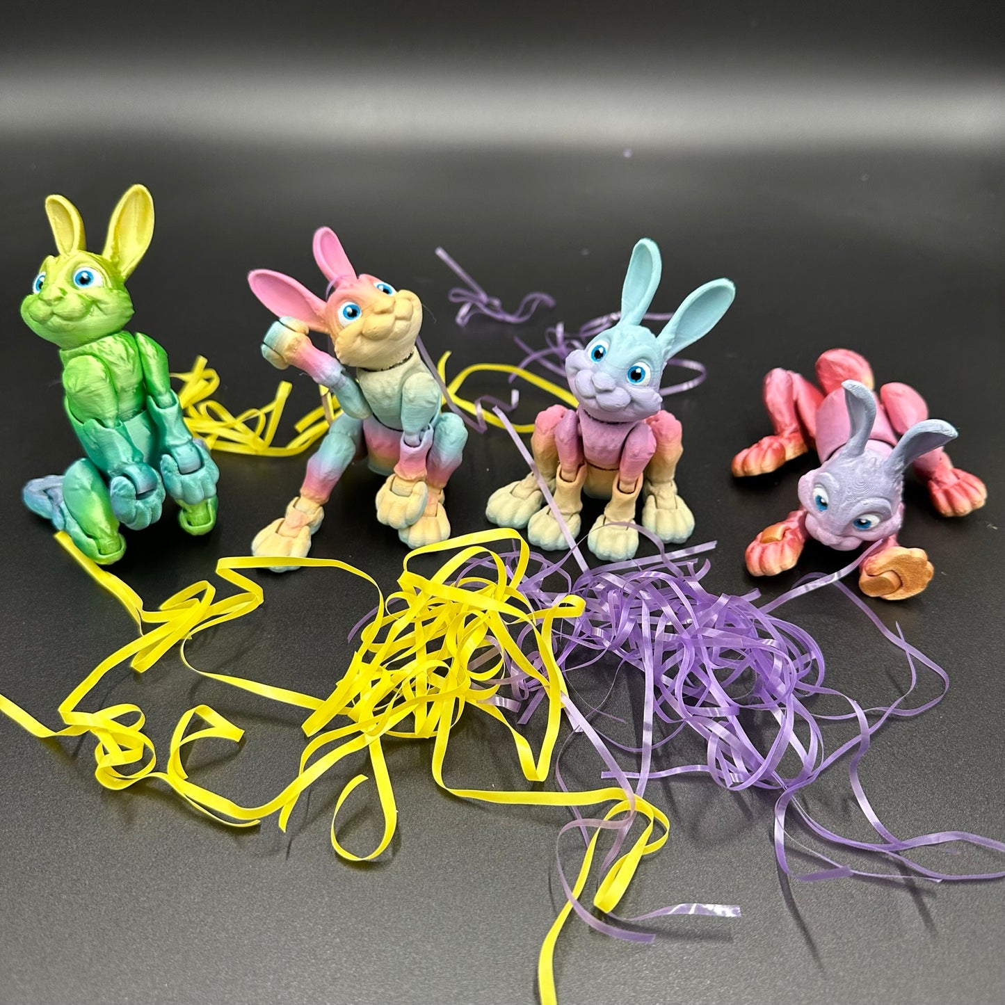 Multicolor 3D Printed Easter Bunny