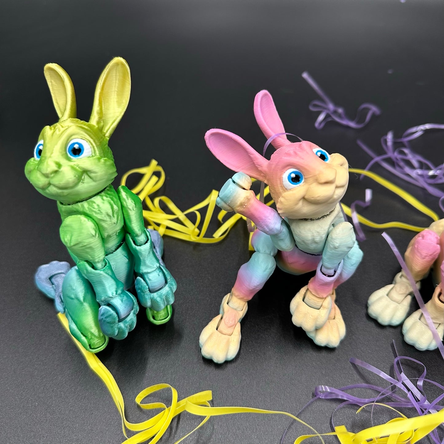 Multicolor 3D Printed Easter Bunny