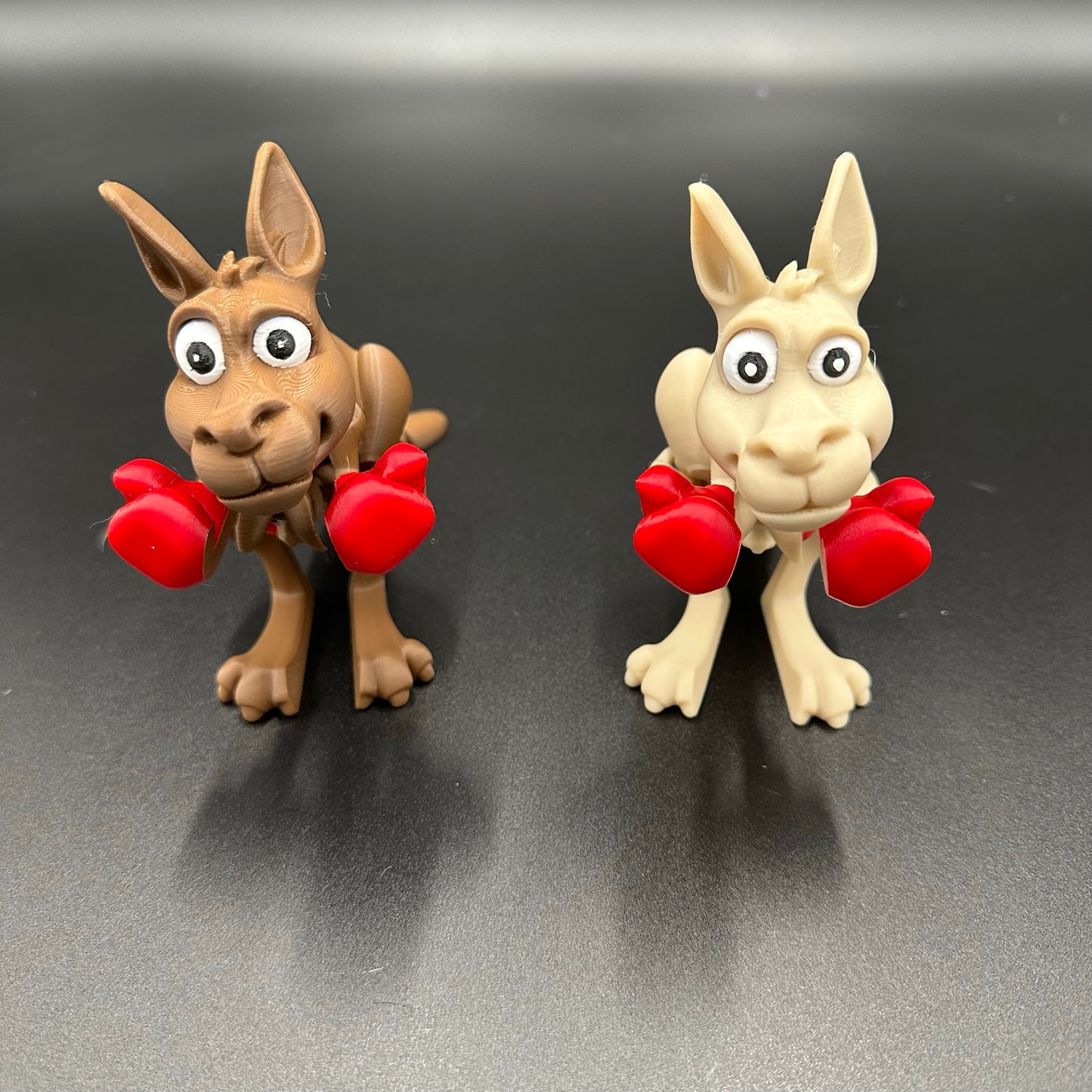 3D Printed Flexi Boxing Kangaroo and Joey