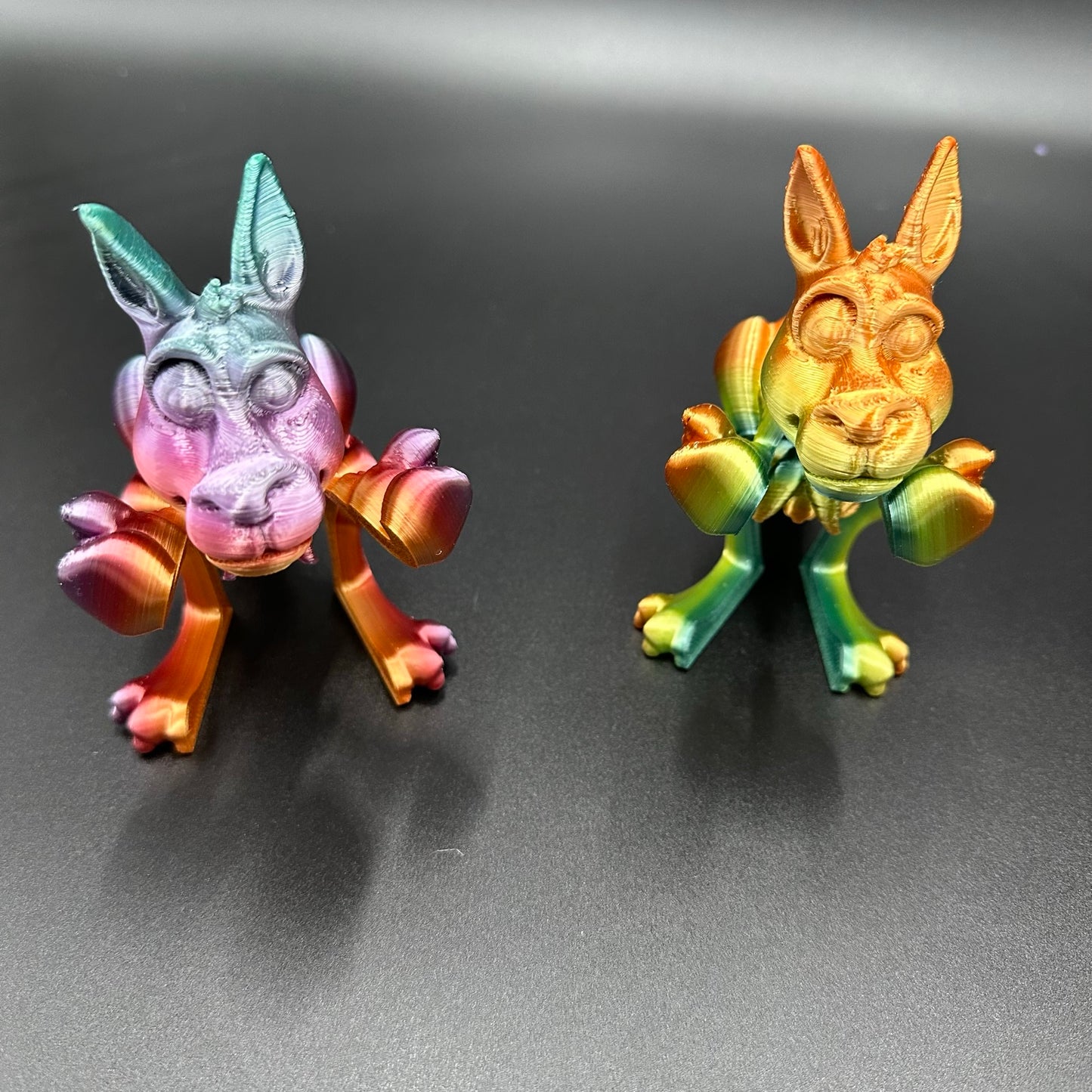 3D Printed Flexi Boxing Kangaroo and Joey