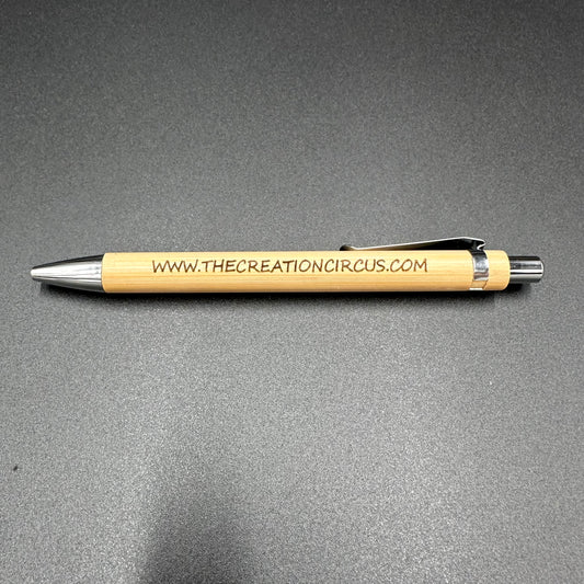 Laser Engraved Genuine Bamboo Pen