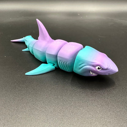 3D printed Multicolored Great White Shark.