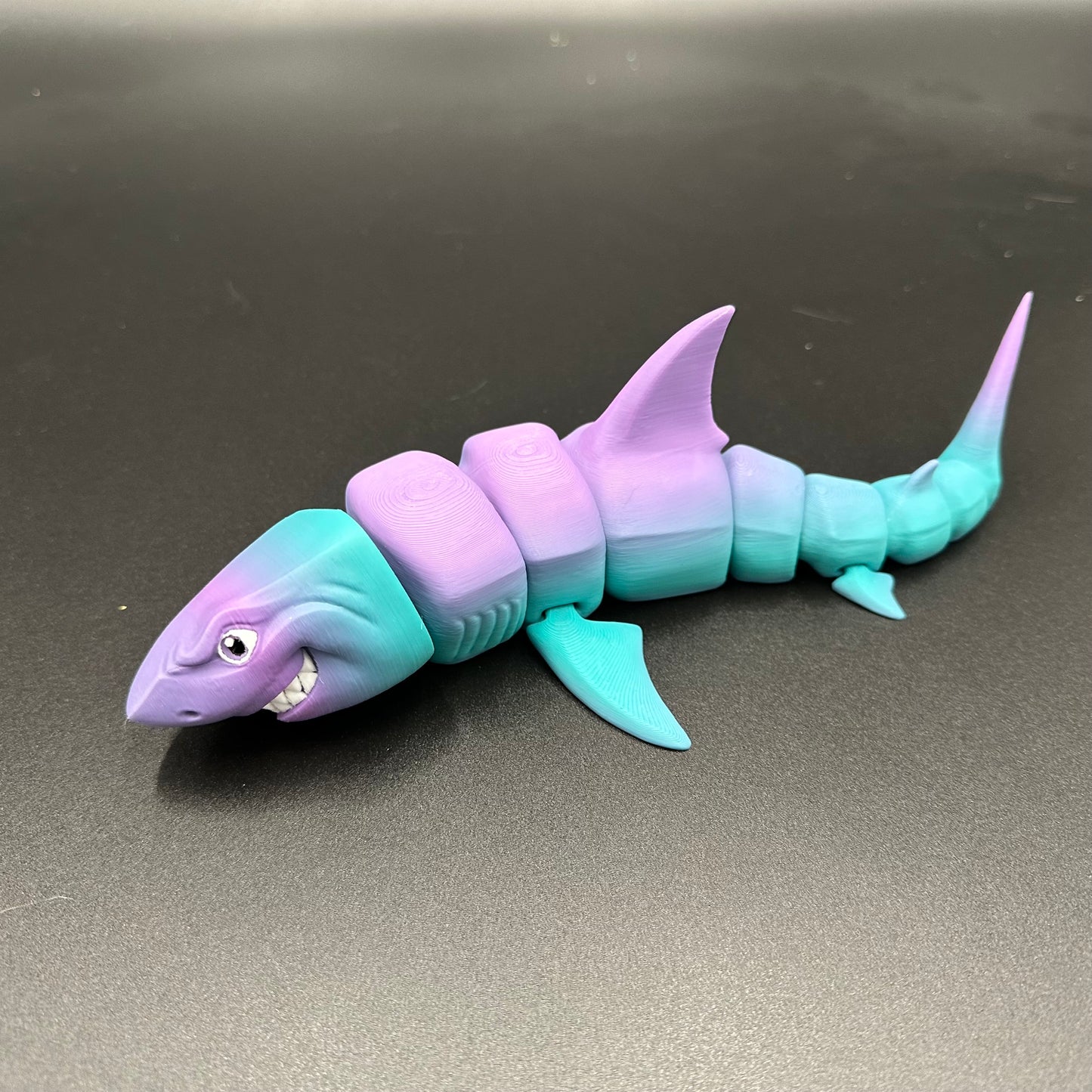 3D printed Multicolored Great White Shark.