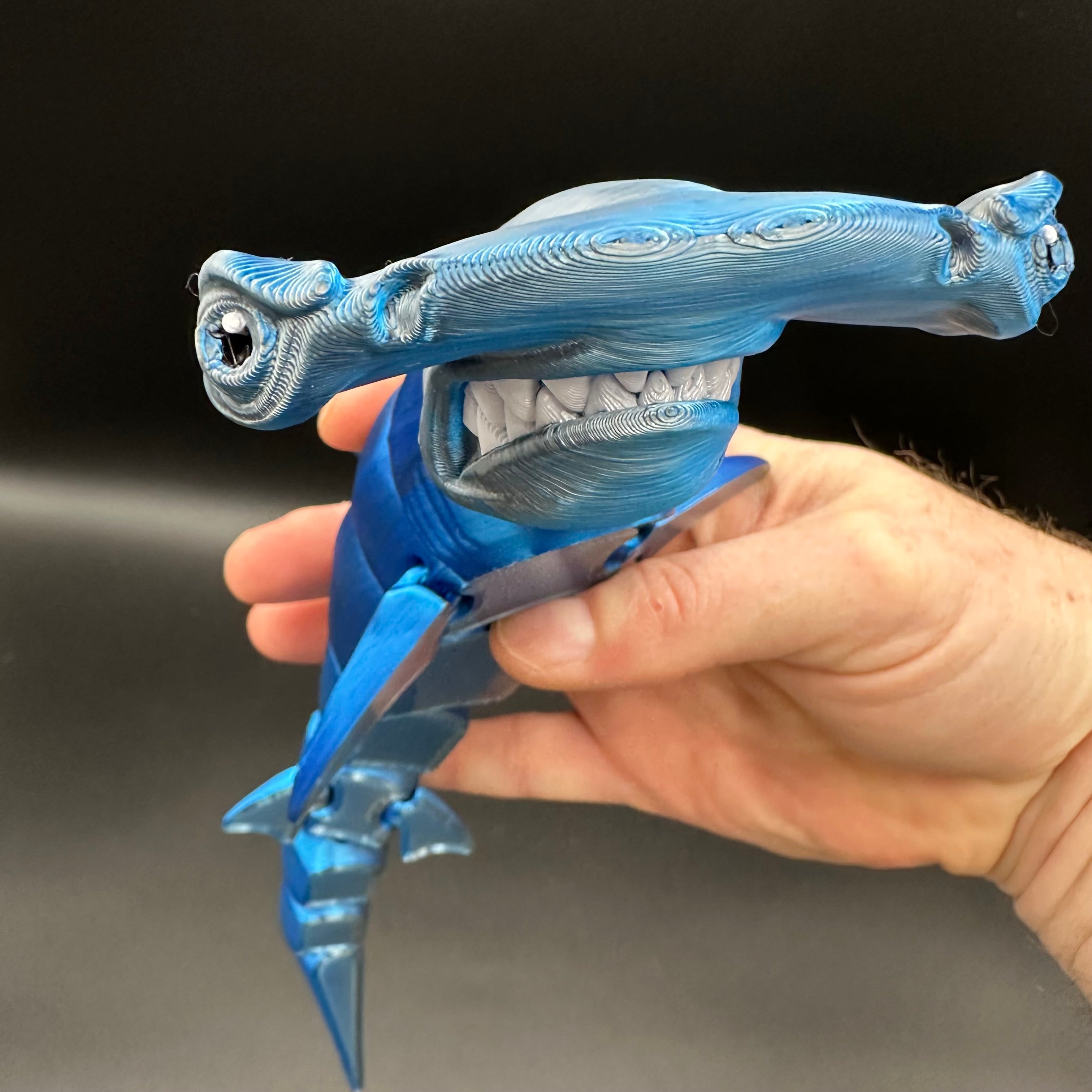 3d Printed Multicolored Hammerhead Shark – The Creation Circus