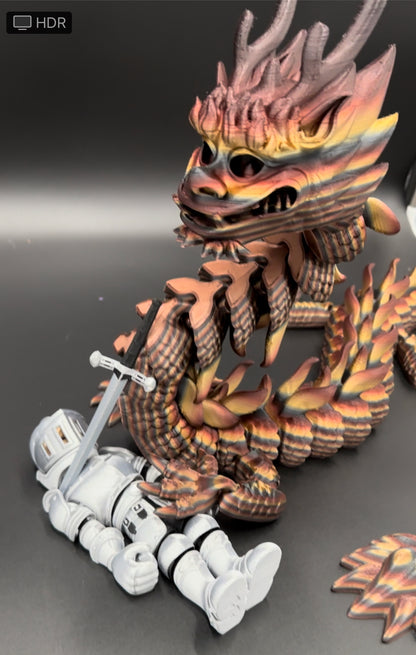 3D printed 5 Foot Imperial Dragon